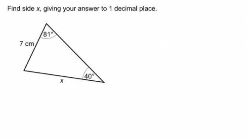 Find x giving your answer to 1 decimal place