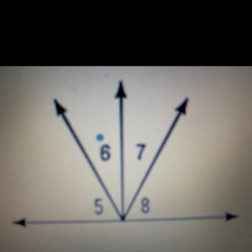 “Angle 7 and angle 8 are complementary. Angle 5 ≅ angle 8 and the measure of angle 6 = 29. Show you