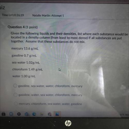 Please help me with this chemistry