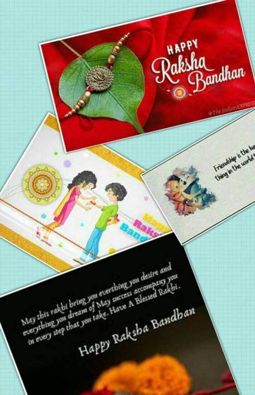 Happy rakhi  to me brother and sister ​