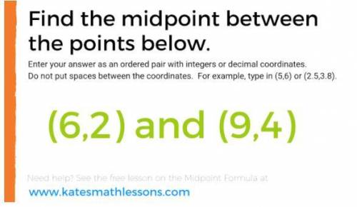 Please help me find the midpoint