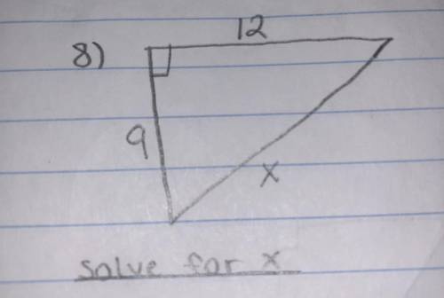 Please, solve for x!