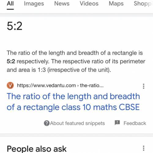 The ratio of length and breadth of a rectangle is 3:1​
