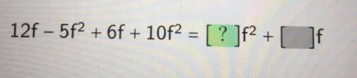 Simplify the following expression
by combining like terms.