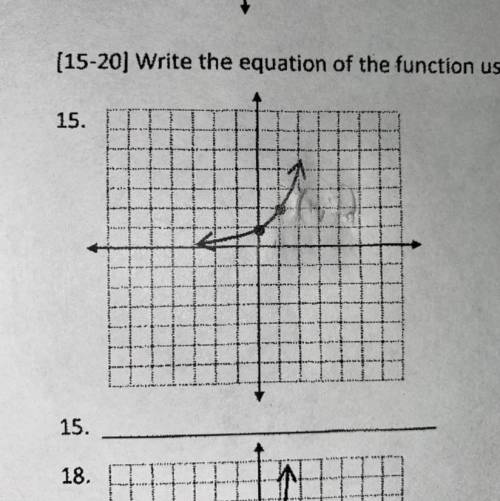 Turn the graph into an equation.
