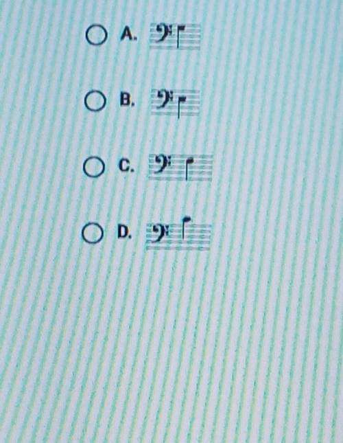 Which of the following notes is G​