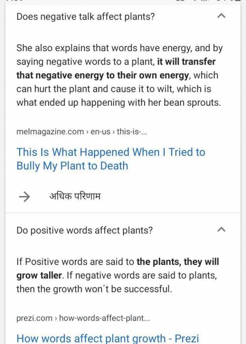 Would talking to plants positively or negative affect how they grow?
