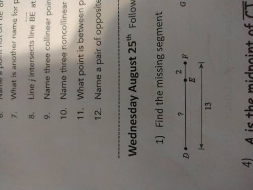 Find the missing segment , someone help please