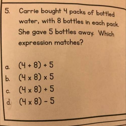 Please help me with number 5.
