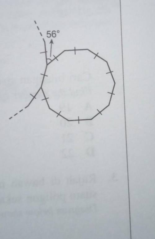 PLEASE HELP ME!!!

The diagram above shows a regular decagon and an incomplete regular polygon. Fi