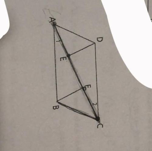 Find where ray AC intersects with ray CF using the diagram pictured