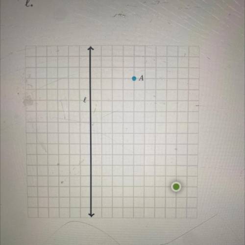 Plot the image of point A under a reflection across line
l.