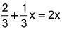 HELP FAST PLEASE (First answer gets brainliest!!!) 
Solve for x: