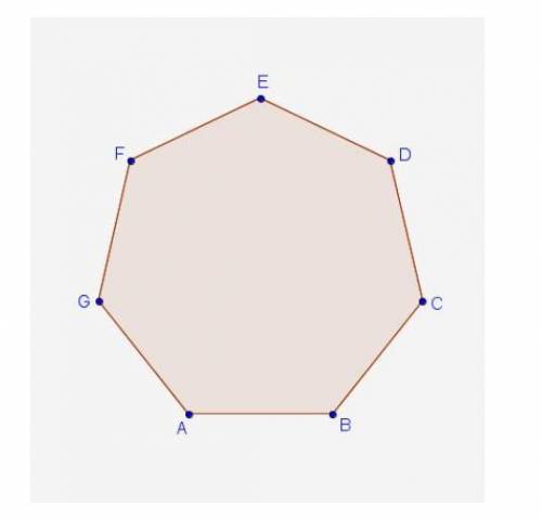 Across which line of reflection can regular polygon ABCDEFG reflect to map onto itself?

A. 
a lin