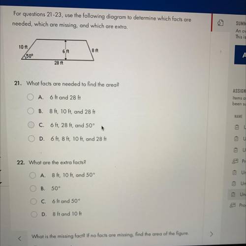 Hi! i need help with these questions.

Question 23 cut off but it says 
23. what is the missing fa