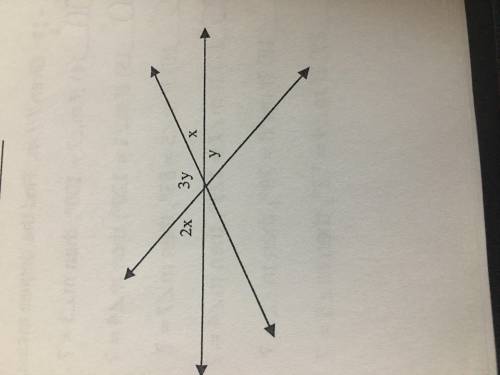 Refer to the figure. Find the value of x and y