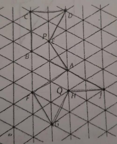 Identify which sequences of transformations that would move the pre-image ABCD onto the image JAFG.