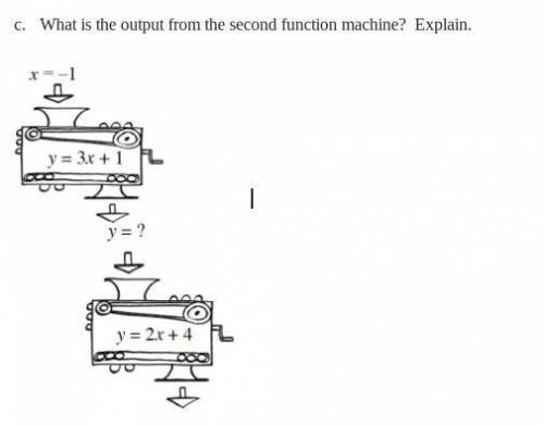 What is the output from the second function machine?