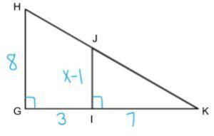 What value is needed to prove the triangles are similar by SAS~?