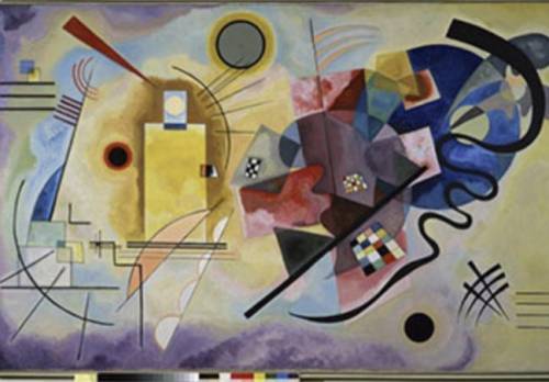 BEST ANSWER GETS BRAINLIST!! NEED HELP ASAP

What medium did Wassily Kandinsky use to create Yello