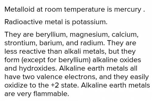 Name two metalloids which are liquid at room temperature. Please note you have to name two metalloid