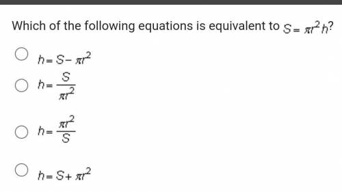 Which of the following equations is equivalent to ​