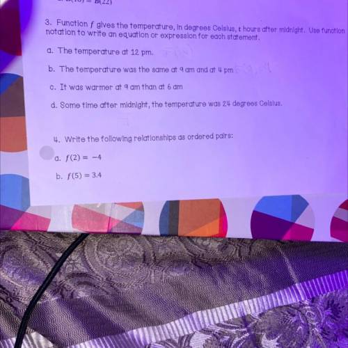 Help please need answers for 3 & 4 .