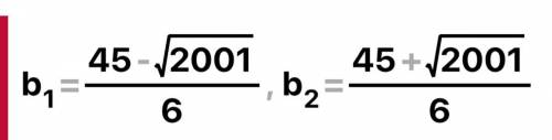 Solve for b.
2/3b + 5 = 20 - b