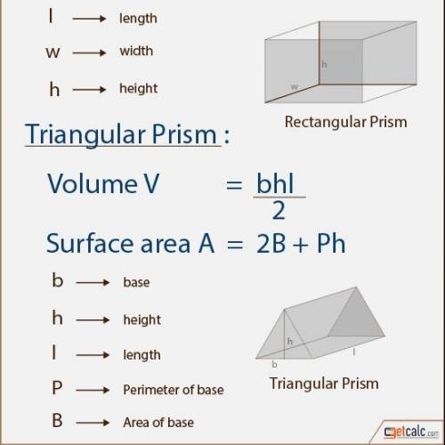 How to find the surface area of a triangular prism