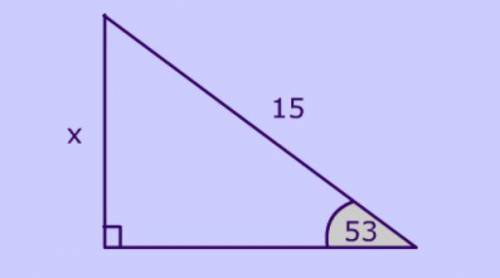 Explain how you can find the remaining angle in the triangle below. SOLVE for the remaining angle.