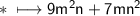 \\ \ast\sf\longmapsto 9m^2n+7mn^2