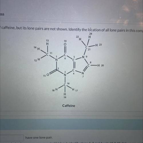 I need to know the atoms with one lone pair , two lone pairs, and three lone pairs