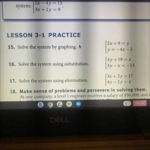I need help with answering question 16 on spring board algebra 2 pg. 35 the questions says solve th