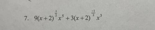 Binomial with factor exponents please help i am so sad please explain the steps