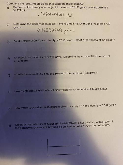 (20 pts!) i really need help on this homework! I tried doing the first two but in stuck on the rest