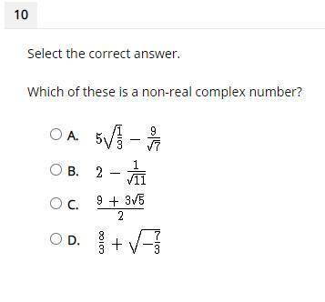 Which of these is a non-real complex number?
