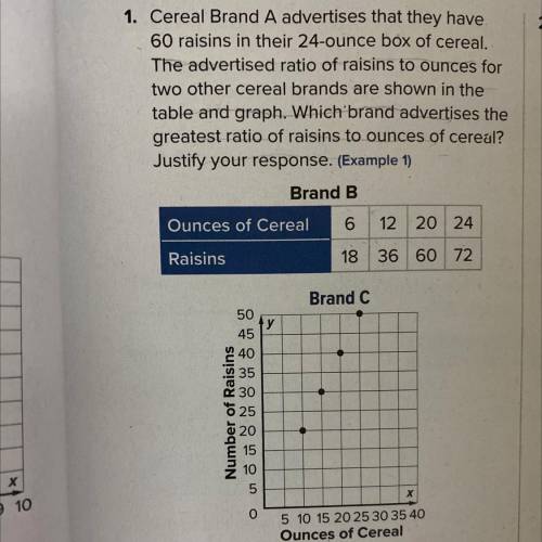 Practice

2
1. Cereal Brand A advertises that they have
60 raisins in their 24-ounce box of cereal