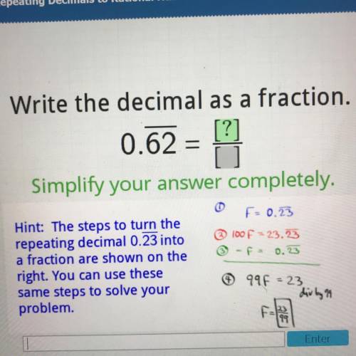 Write the decimal as a fraction