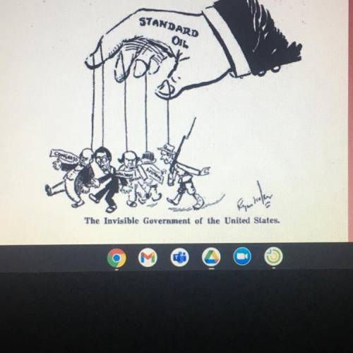 Based on the political cartoon, how is America divided into The Wealthy Few and The Poor Masses? Ho