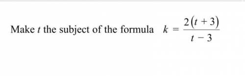 Make T the subject of the formula