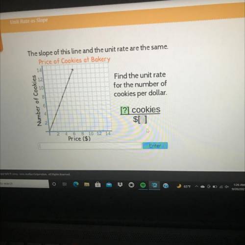 The slope of this line and the unit rate are the same