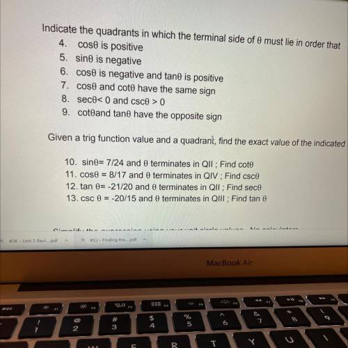 Please answer and explain how to do any problem 10-13. Thanks!