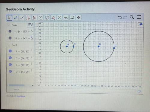 Part C
What is the difference of the x-coordinate of point A and the x-coordinate of point B?