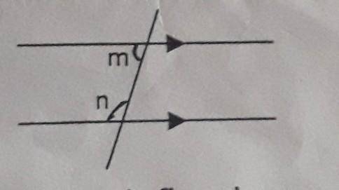 From given figure write the radiation between m and n.
