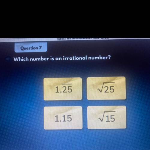 Which number is an irrational number?