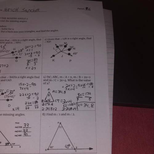 Find the missing angles

(Question 2 and 6. Question 2 i have an idea but i just need someone else