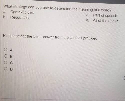 HELLO NEED HELP ASAP EXAM HELLPPP WHAT STRATEGY CAN USE TO DETERMINE THE MEANING OF A WORD???