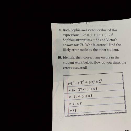 Question 8 and 9
mathsense 9