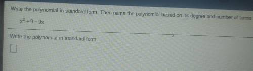Write the polynomial in standard form