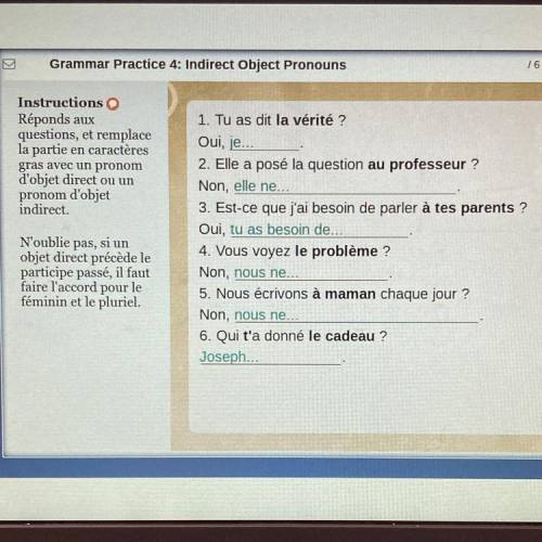 I need help with French can someone answer these?:)
-Use the photo-